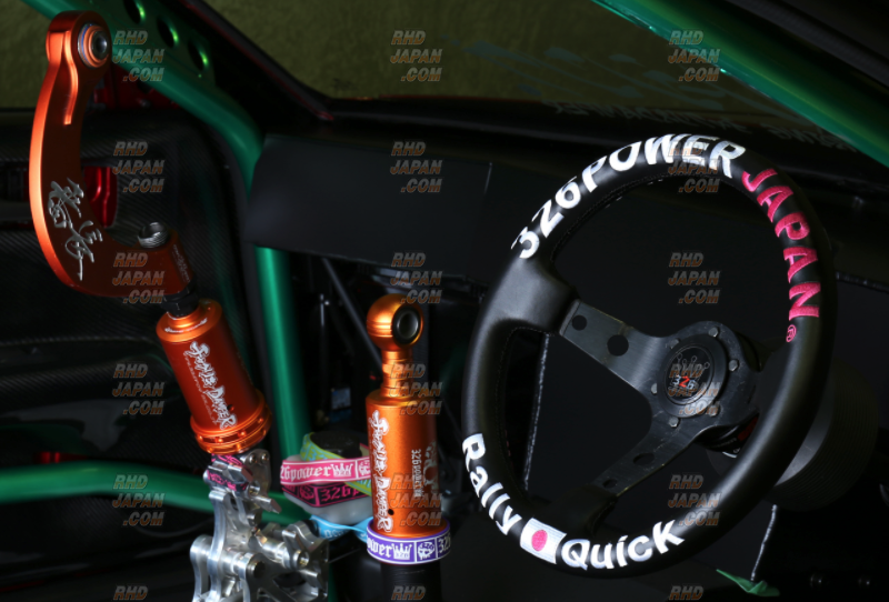 326 Power Steering Wheel Rally Quick Japan - Green Color Titanium